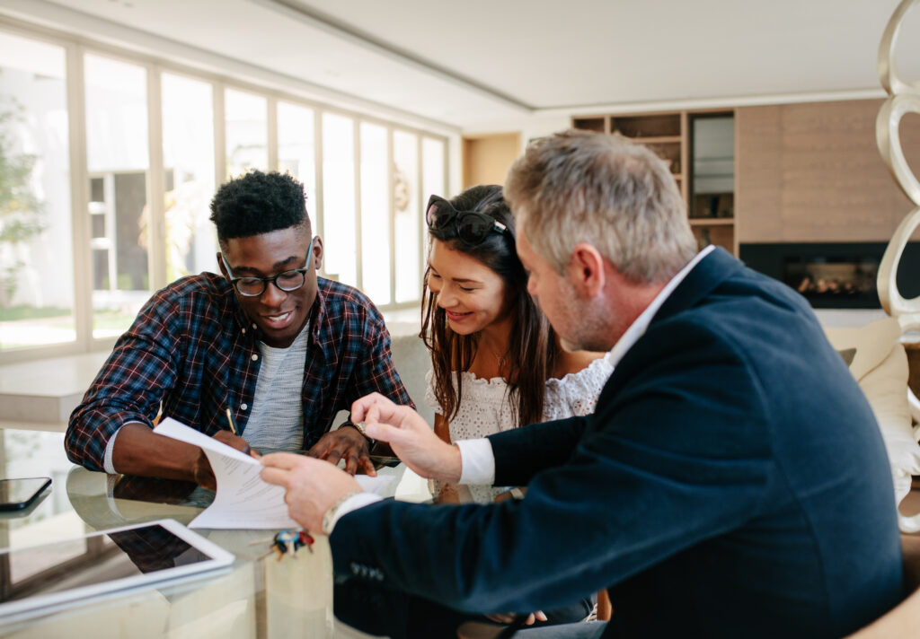 Title Insurance, Title Agent, Clients with Agent, Title Search, Clients with title insurance agent.
